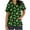 Black#04, variant on EGNMCR Womens St. Patrick's Day Nursing Scrub Tops Irish Printed Short Sleeve Gnome Green Working Uniform V Neck Workwear Blouse T-shirt