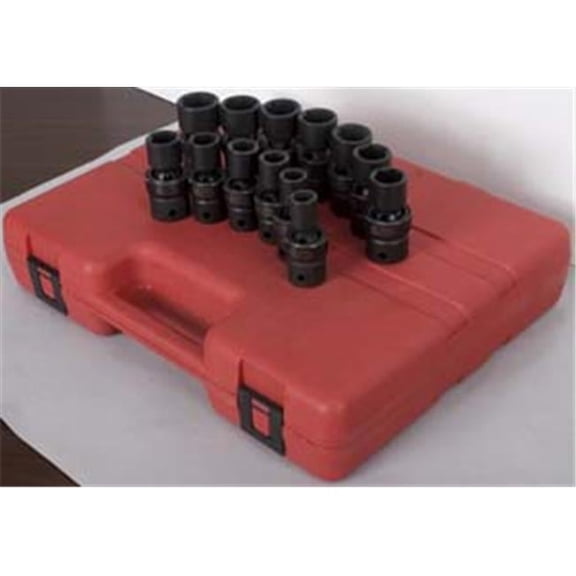 13 Pieces 1/2'' Drive Metric Universal Impact Socket Set (12mm to 24mm)