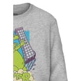 thumbnail image 6 of Nickelodeon Mens Long Sleeve Shirt - #TBT Mens 1990's Clothing - Rugrats, Hey Arnold, Rocko's Modern Life (Reptar Grey, XX-Large), 6 of 7