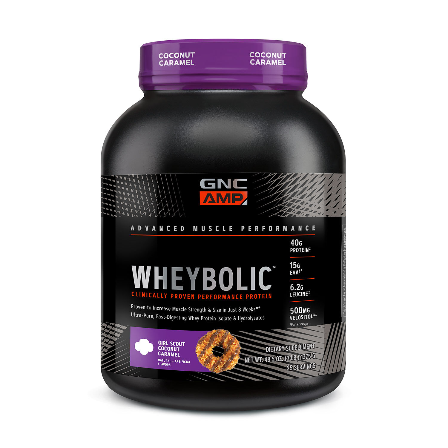 Gnc Amp Wheybolic Girl Scout Coconut Caramel Walmart Com