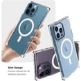 thumbnail image 4 of Case for iPhone 12 Pro [Compatible with MagSafe] Hard PC Soft TPU Bumper Anti-Drop Anti-Scratch Shock Absorption Protective Slim Clear  Case for iPhone 12 Pro 6.1 Inch, 4 of 13