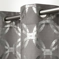 thumbnail image 4 of Exclusive Home Curtains Modo Metallic Geometric Grommet Top Curtain Panel Pair, 54x84, Black Pearl, 4 of 4