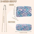 thumbnail image 4 of FORMRS Women Crossbody Purse with Chain Strap Vegan Leather Shoulder Handbag, Purple Art Pattern, 4 of 7