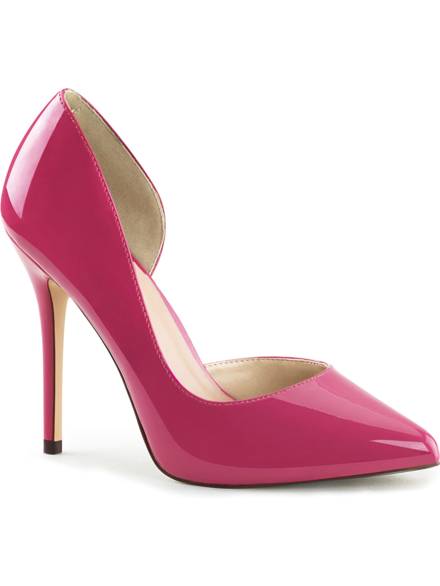 Womens Hot Pink Pumps D'Orsay 5 Inch 