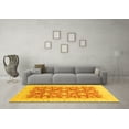 thumbnail image 3 of Ahgly Company Indoor Rectangle Oriental Yellow Modern Area Rugs, 7' x 9', 3 of 4
