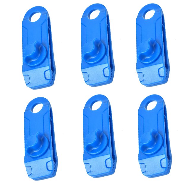 Rawiri Clips para Lona, Agarre de Bloqueo Resistente, para toldos, Camping al Aire Libre, marquesinas para Caravanas, Cubiertas para Coches, 6 Piezas