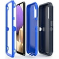 thumbnail image 4 of NIFFPD Galaxy A32 5G Case, Samsung A32 5G Case, Heavy Duty Military Grade Protection Shockproof Protective Case for Samsung Galaxy A32 5G Dark Blue+Blue, 4 of 5