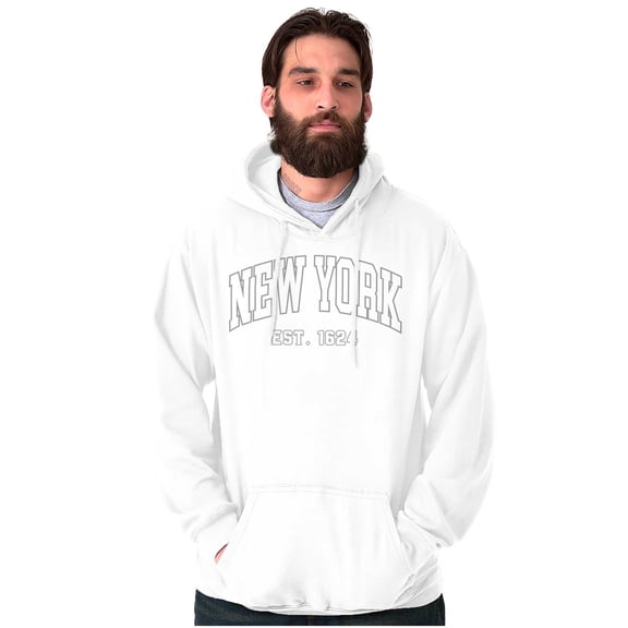 Athletic Varsity New York Est 1624 Hoodie Sweatshirt Women Men Brisco Brands S