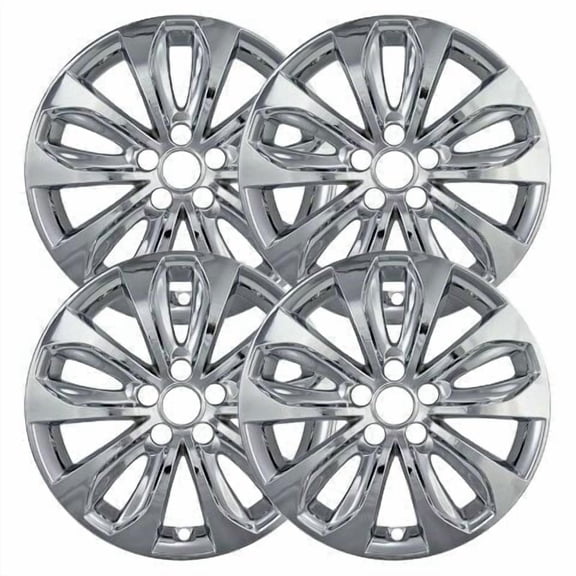 Set of 4 18 inch Chrome Wheel Skins Covers compatible with 11-14 Hyundai Sonata Impostors for 70804 Wheel Series