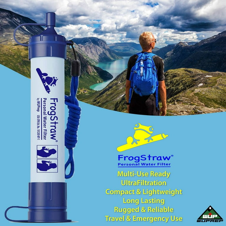 Water Filter Straw,MINI Camping Water Filtration System|Hard Travel Carry  Case