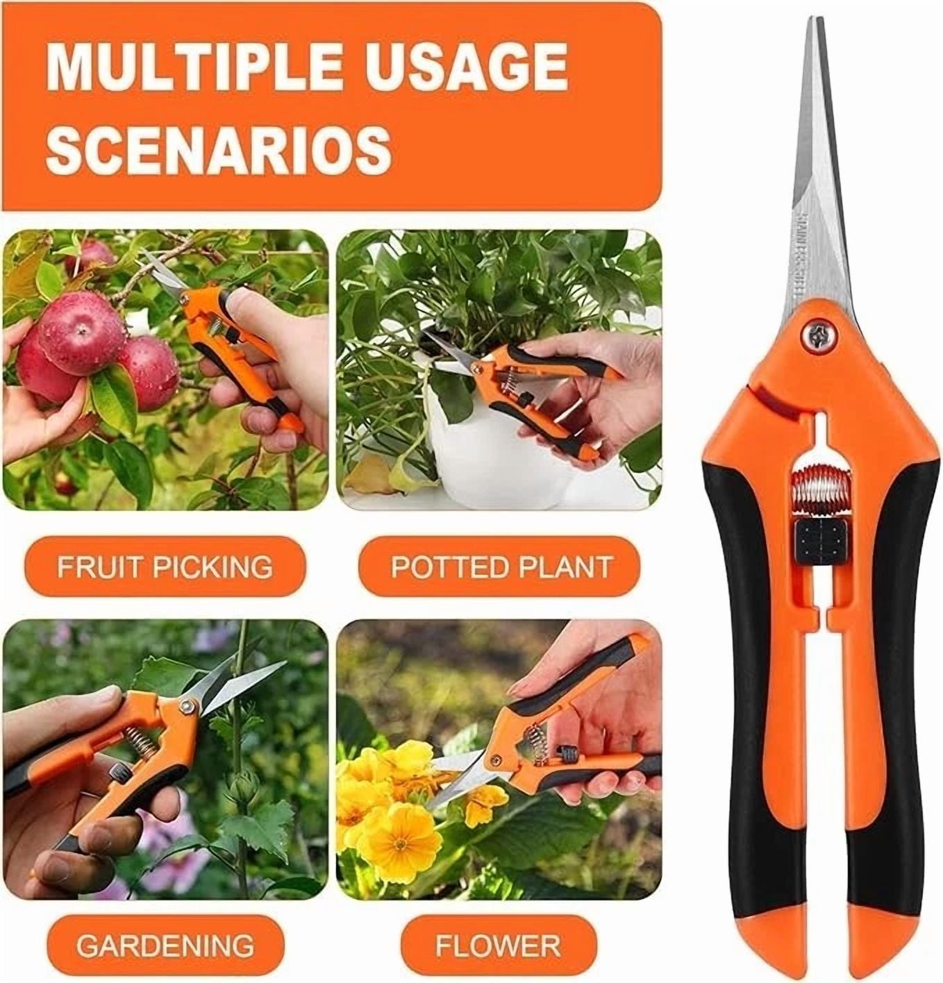 PURELY- Pruning Shears, Garden Shears,6.5 Inch Gardening Scissors Hand Pruner