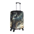 thumbnail image 3 of Balery Luggage Cover Space White Horse Print Suitcase Covers for Luggage Elastic Washable Suitcase Protector Fits 18-32 Inch Luggage-X-Large, 3 of 9