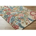 thumbnail image 3 of Hauteloom Tuyet Wool Living Room, Bedroom Area Rug - Traditional, Transitional - Crimson, Coral, Sapphire - 8' x 10', 3 of 7