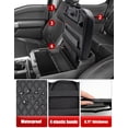 thumbnail image 6 of KBH Center Console Cover for Ford F250 F350 F450 F550 Super Duty 2023-2026, Black Leather Arm Rest Lid Box Covering Cushion Pad for Ford Accessories (Bucket Seat Only), 6 of 8