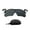 Black, variant on Clip-On Polarized Sports Sunglasses For Hats UV Protection For Outdoor Activities