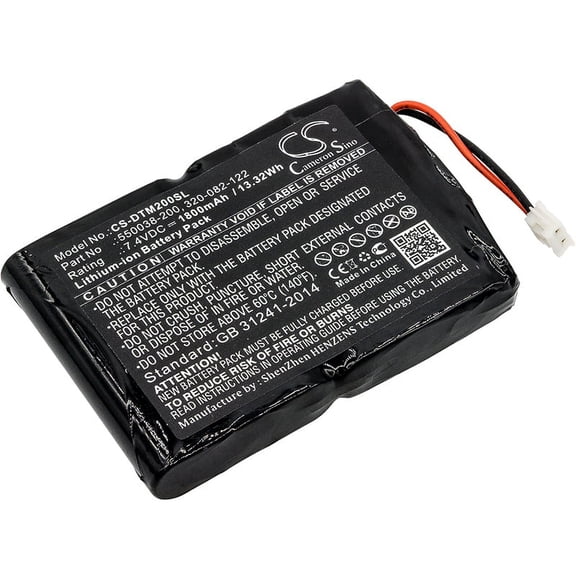 Battery for ONeil MF2te 320-082-122 550038-200 Portable Printer CS-DTM200SL
