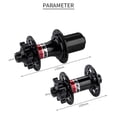 thumbnail image 4 of Quick Release Hubs Road Mountain Bike Front & Rear Axle Hollow Shaft Set, 4 of 8