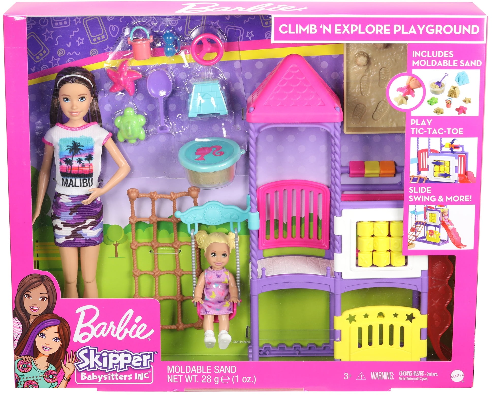 barbie skipper playground set