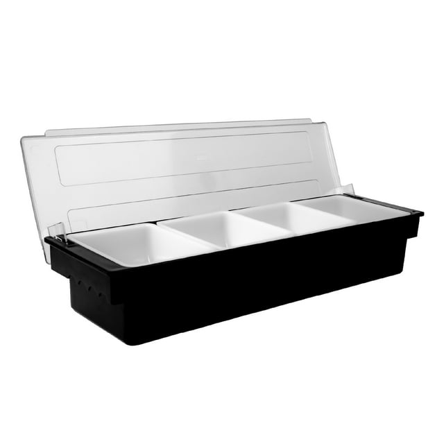 Caja Condimentos Caledonia 4 Compartimientos Tapa Contenedor Removible