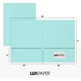 thumbnail image 3 of x 12" Presentation Folders | Two Pocket | Seafoam Blue | 100lb. Cover | 50 Qty, 3 of 7