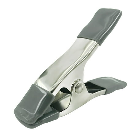 

HI.FANCY Portable DIY Crafting Tailoring Metal Spring Clamp Photography Woodworking Greenhouse Clip Fixing Tool Carpenter Accessory Grey