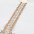 thumbnail image 5 of Camino De Mesa De Yute De 2 M X 5 Cm Con Encaje Blanco, Respetuoso Con El Medio Ambiente Y Duradero, Cinta De Arpillera, Para Decoración De Despedida De Soltera, Fiesta De Boda Cergrey Burlap Table Runner, 5 of 5