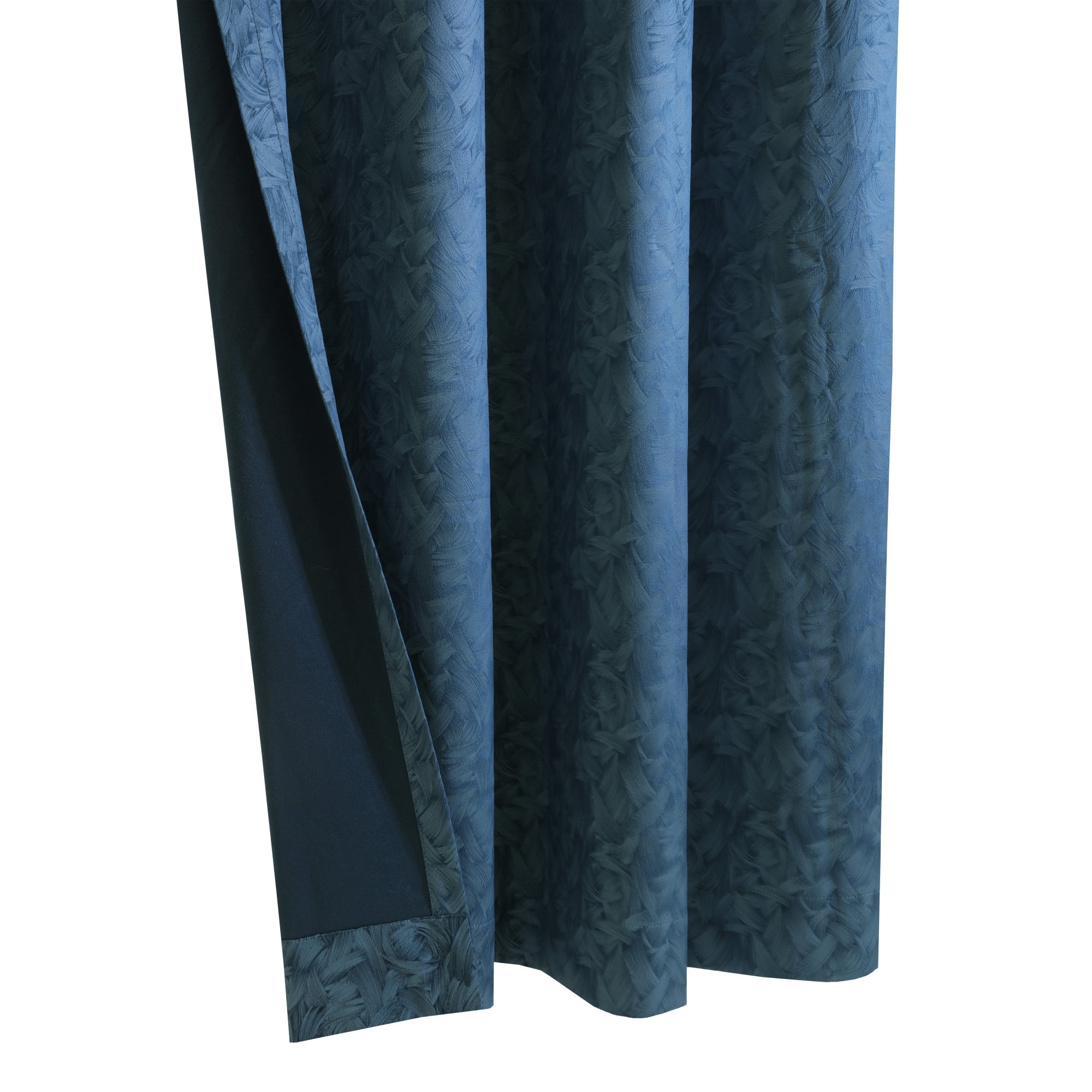 Loft Living Bonsai Room Darkening Grommet Indoor Curtain 52 x 84 in Navy