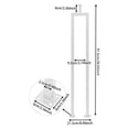 thumbnail image 4 of 3PCS Carbon Steel Stair Baluster Stair Spindle U Shape Stair Balusters 8.46*2.36*36.02in for Residences, Villas, Offices, 4 of 16