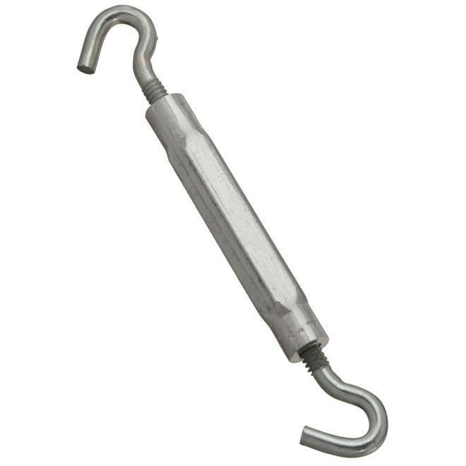 National Hardware Zinc-Plated Aluminum/Steel Turnbuckle 130 lb. cap. 9 in. L National Hardware Zinc-Plated Aluminum/Steel Turnbuckle 130 lb. cap. 9 in. L