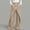 #26Khaki, variant on Women's Office Business Casual Linen Wrap Skirt Pants, High Waist Button Front Wide Leg Palazzo Trousers with Ruffle Overlay for Work