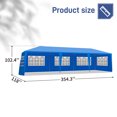 thumbnail image 4 of IVV 10x30FT Outdoor Wedding Party Tent Camping Shelter Gazebo Canopy with Removable Sidewalls Easy Set Gazebo BBQ Canopy Cater Events (Blue), 4 of 8
