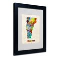 thumbnail image 3 of Trademark Fine Art "Vermont Map" Matted Framed Art by Michael Tompsett, Wood Frame, 3 of 5