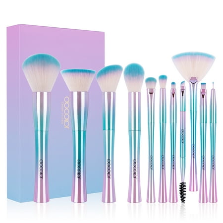 Makeup Brushes Clearance, Docolor 11 Pcs Fantasy Makeup Brushes Set Foundation Powder Contour Eyeshadow Fan Cosmetic Brush (Best Makeup To Use For Contouring)
