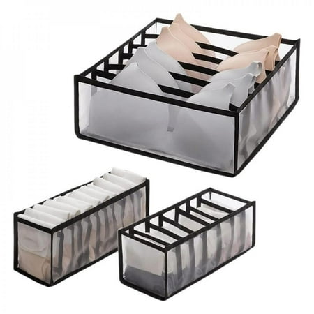 

Merotable Bra Closet Storage Box Jeans Compartment Storage Socks Pant Underwear Drawer Divider Box Clothes Cabinet Organizer