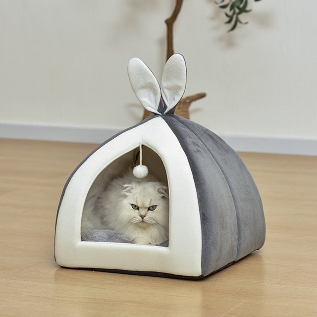 Tmvgtek Cama De Sueño Profundo Para Gatos, Cesta Para Mascotas, Acogedora Tumbona Para Cachorros, Cojín Para Casa De Perro (L Gris) Tmvgtek Para estrenar