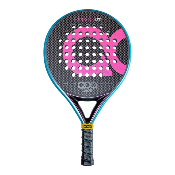 ACA Roqueta LTD Pala de Pádel Profesional | Edición Limitada Rosa | 350-360g | Forma Redonda | Control y Precisión Superior Avanzada