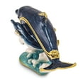 thumbnail image 5 of Bejeweled Multi Color Finish DOLLY DYLAN Blue Dolphin Baby Trinket Box, 5 of 8