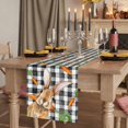 thumbnail image 2 of Table Runners 72 Inches Long Dress Scarves, Easter Bunny Farmhouse Kitchen Table Runner, Coffee Tablerunners, Spring Rabbits Carrots Black Buffalo Plaid 14x72 Inch, 2 of 9