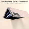 thumbnail image 3 of Dteck for Samsung Galaxy Z Fold 6 Glitter Case, Luxury Bling Sparkle Matte Soft Clear TPU Bumper Slim Thin Shockproof Women Girls Cover for Galaxy Z Fold 6 5G, Peach, 3 of 5