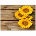 thumbnail image 2 of Area Rugs 2x3 Ft Rustic Sunflowers Wood Grain Texture Vintage Pastoral Non-Slip Washable Rug Indoor Rug Floor Mats Non Shedding Carpet for Living Room Bedroom Dining Room Home Decor, 2 of 8