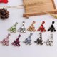 thumbnail image 5 of 1 par de pendientes colgantes de piedra acrílica de cristal múltiple, decoración de diamantes de imitación, pendientes Piercing, joyería colorida de Navidad para mujer, nuevo, 5 of 5