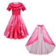 thumbnail image 1 of Girls Mermaid Princess Costume with Bag Cloak Birthday Party Cosplay, 1 of 6