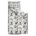 thumbnail image 2 of Schnauzer Dog and Footprints Toddler Nap Mats for Kids Preschool,Sleeping Mat Bag or Kids,Toddler Sleeping Bag,Toddler Nap Mat or Daycare, 2 of 6