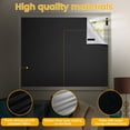 thumbnail image 3 of HLONK Stores Occultantes 59” x 118” Sans Perçage Stores Occultants pour Chambre Rideaux Occultants Noir, 3 of 10
