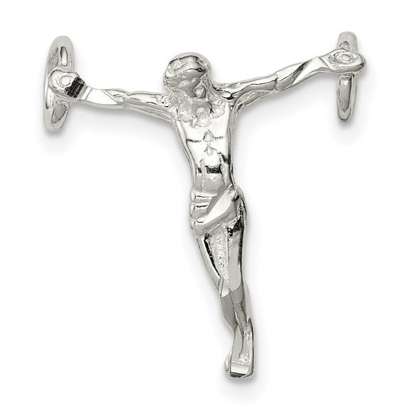 Sterling Silver Cross Pendant Necklace for Men and Women Modern Minimalist Crucifix with Polished Finish Spiritual Jewelry Symbolizing Faith Contemporary Unisex Religious Design