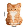 thumbnail image 2 of Cute Irregular Area Rug, Cat Shaped Soft Non Slip Floor Mat, Funny Decorative Cartoon Pet Bedside Carpet for Bedroom Entryway Dorm Indoor Home Decor, 2 of 6