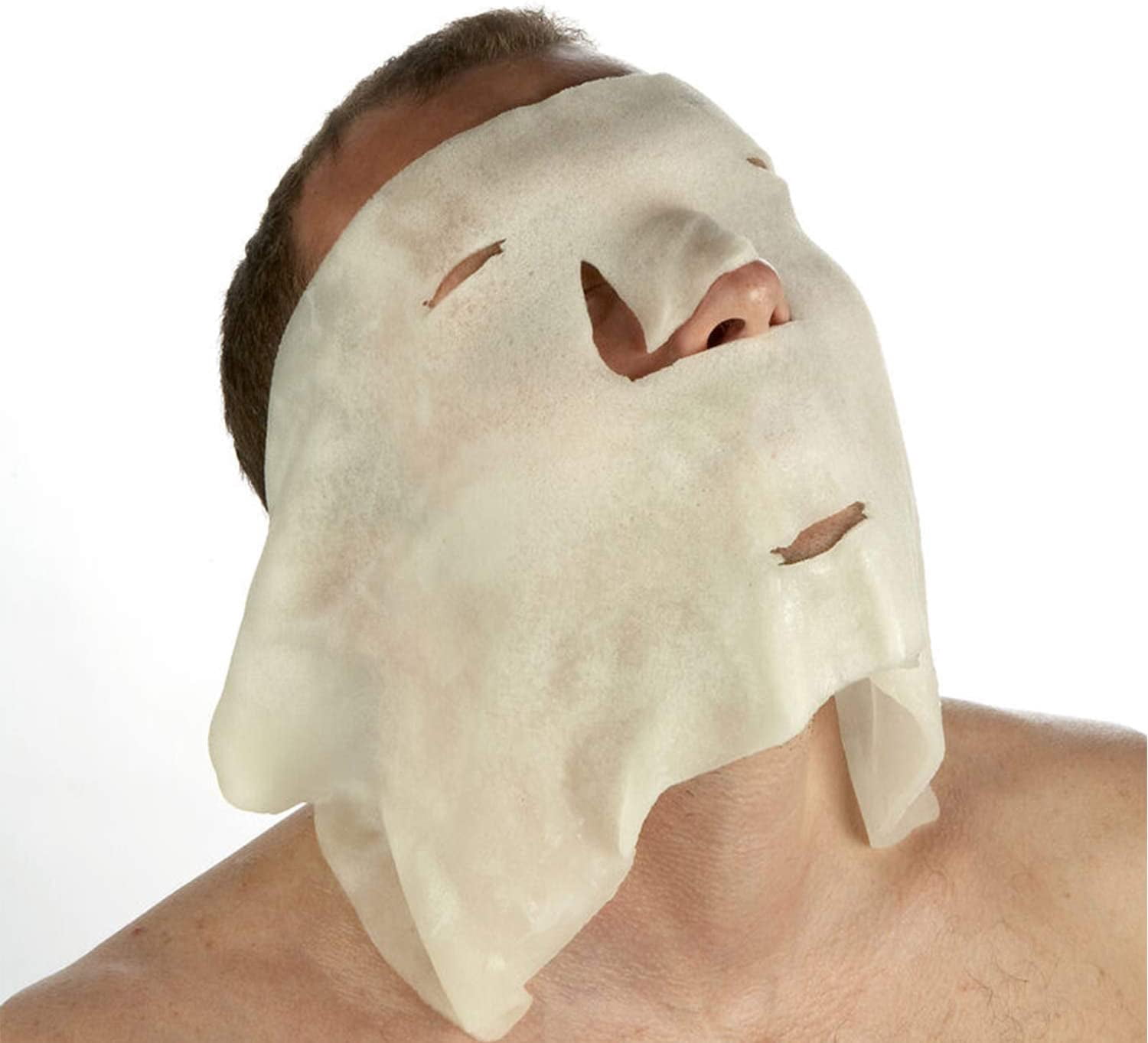 Burnshield Sterile Emergency Burn Face Mask Hydrogel Foil Sealed Foam Cell Dressing Covering 8"x 18" (200mm x 450mm) - 3 Pack