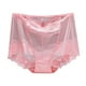 thumbnail image 2 of Puntoco Braguitas de mujer de talla grande, de cintura alta, sexys, con encaje fino, de malla transpirable, que levantan y controlan los glúteos, 2 of 3
