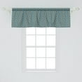 thumbnail image 2 of Ambesonne Geometric Valance Pack of 2, Nested Square Pattern, 54"X18", Brown and Sky Blue, 2 of 3