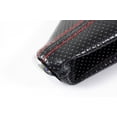 thumbnail image 2 of ModifyStreet Universal Black Perforated Style PVC Leather Shift Boot Cover - Red Stitch, 2 of 5